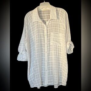 Lovestitch Cream Plaid Shirt